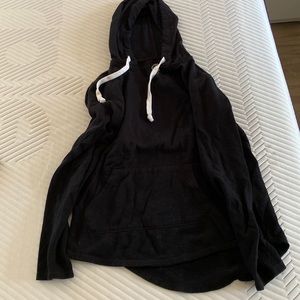 Black pullover hoodie